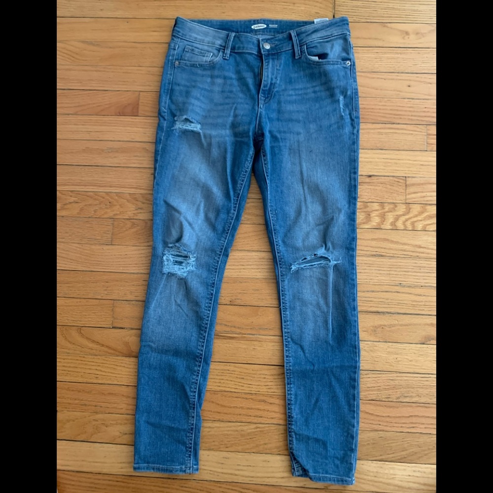 OLD NAVY Rockstar Super Skinny Distressed 8 BRND NEW